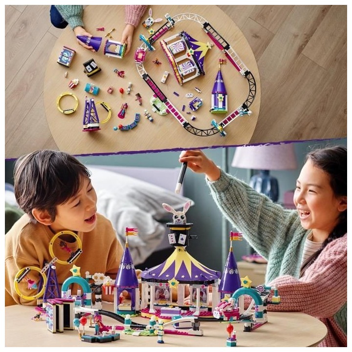LEGO 41685 Friends Les montagnes russes de la fete foraine magique, pa