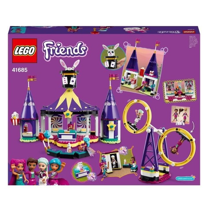 LEGO 41685 Friends Les montagnes russes de la fete foraine magique, pa
