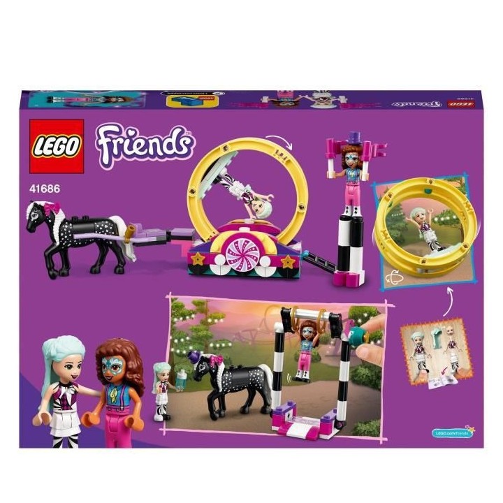 LEGO 41686 Friends Les acrobaties magiques, Mini-poupées, parc a them