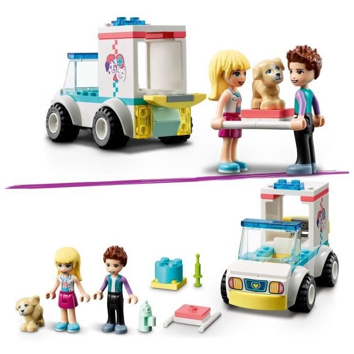 LEGO 41694 Friends L'Ambulance De La Clinique Vétérinaire Pour les E