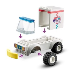 LEGO 41694 Friends L'Ambulance De La Clinique Vétérinaire Pour les Enfants de 4 Ans et Plus, Jouet Mini-Poupée et Figurine de