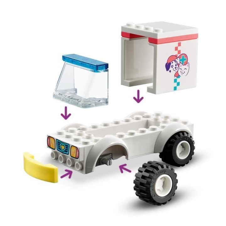 LEGO 41694 Friends L'Ambulance De La Clinique Vétérinaire Pour les E