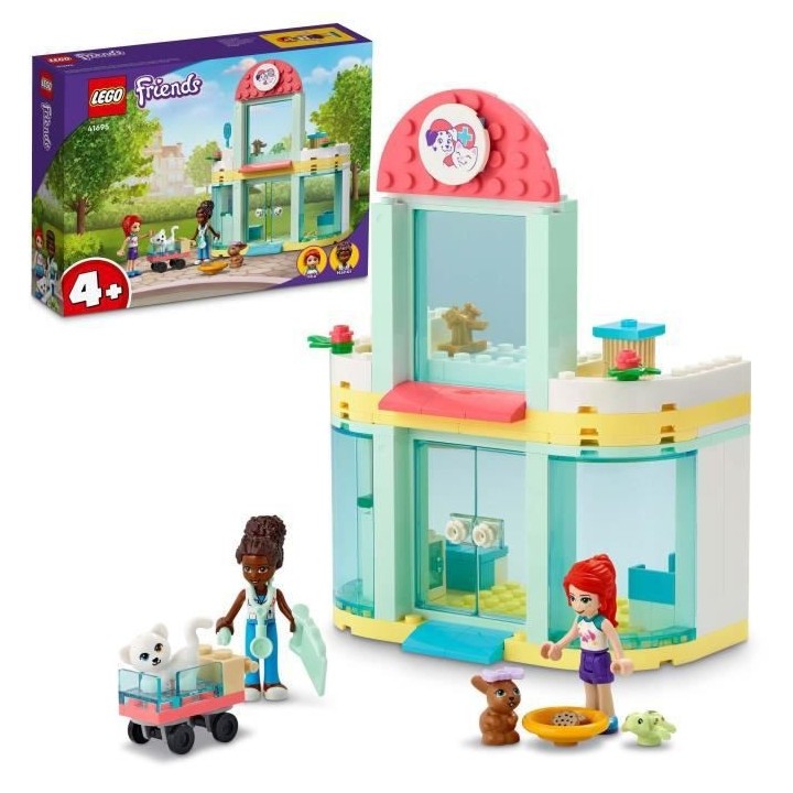 LEGO 41695 Friends La Clinique Vétérinaire, Jouet pour Enfants +4 an