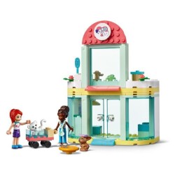 LEGO 41695 Friends La Clinique Vétérinaire, Jouet pour Enfants +4 ans avec Mini-Poupée Mia, Figurines Animaux, Idée Cadeau