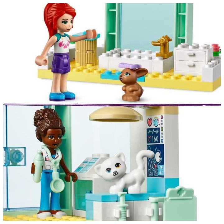 LEGO 41695 Friends La Clinique Vétérinaire, Jouet pour Enfants +4 an