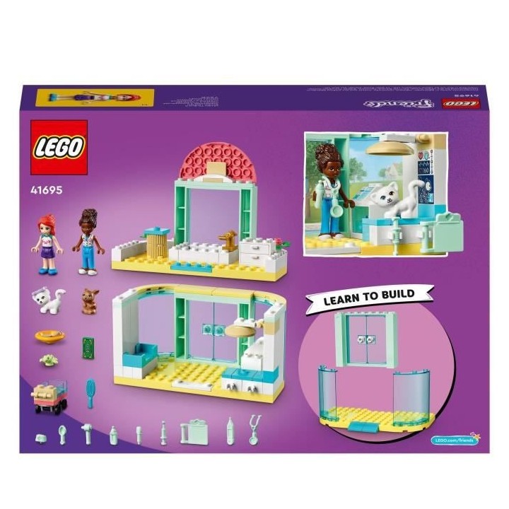 LEGO 41695 Friends La Clinique Vétérinaire, Jouet pour Enfants +4 an