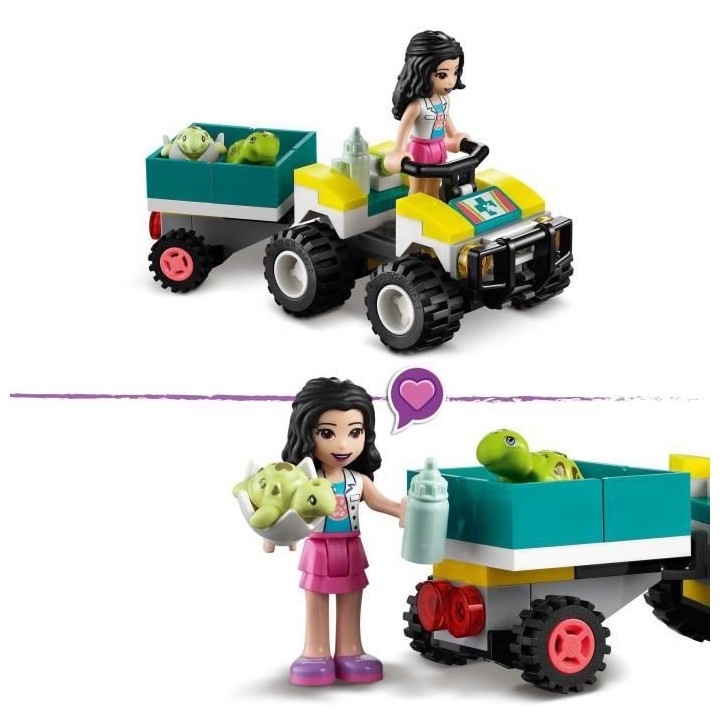 LEGO 41697 Friends Le Véhicule de Protection Des Tortues, Jouet Créa