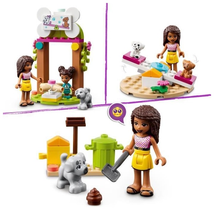 LEGO 41698 Friends L'Aire De Jeu Pour Chien Jouet Pour les Enfants de