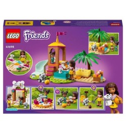 LEGO 41698 Friends L'Aire De Jeu Pour Chien Jouet Pour les Enfants de 5 Ans et Plus, avec Toboggan et Mini-Poupée, Idée Cadeau