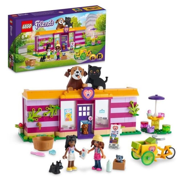 LEGO 41694 Friends Le Café D'Adoption Des Animaux, Jouet Avec les Min