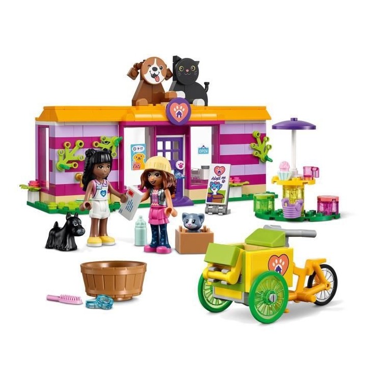 LEGO 41694 Friends Le Café D'Adoption Des Animaux, Jouet Avec les Min