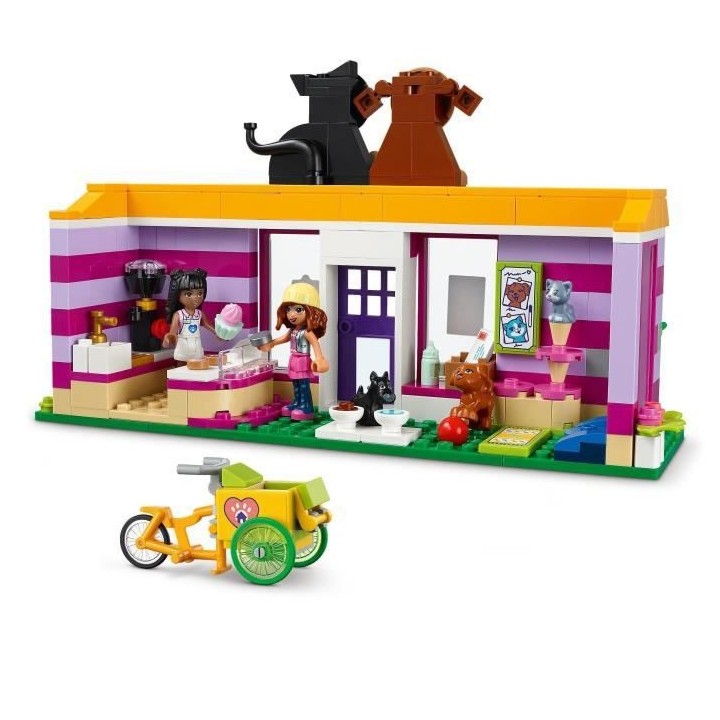 LEGO 41694 Friends Le Café D'Adoption Des Animaux, Jouet Avec les Min
