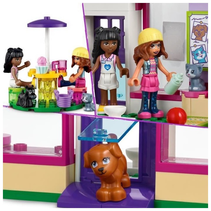 LEGO 41694 Friends Le Café D'Adoption Des Animaux, Jouet Avec les Min