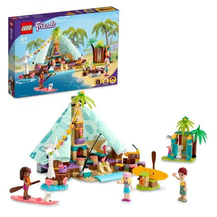 LEGO 41700 Friends Camping Glamour Set de Glamping, Jouet pour Filles