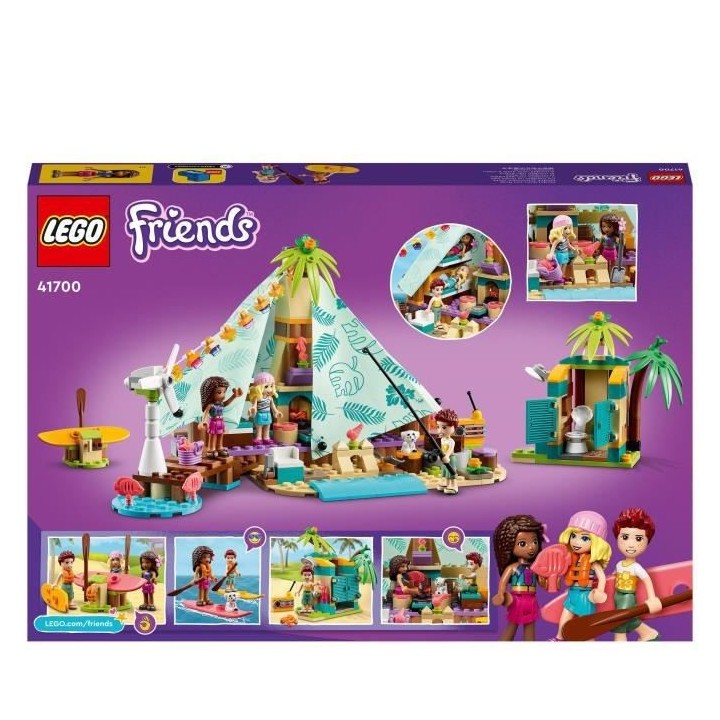 LEGO 41700 Friends Camping Glamour Set de Glamping, Jouet pour Filles