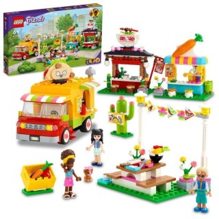 LEGO 41701 Friends Le Marché de Street Food, avec Jouet Camion Tacos