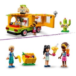 LEGO 41701 Friends Le Marché de Street Food, avec Jouet Camion Tacos et Bar a Jus, Idée de Cadeau Créatif pour Enfants +6 ans