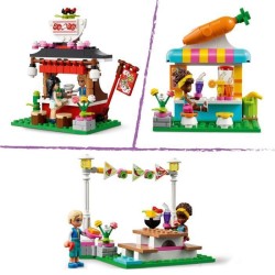 LEGO 41701 Friends Le Marché de Street Food, avec Jouet Camion Tacos et Bar a Jus, Idée de Cadeau Créatif pour Enfants +6 ans