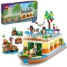 LEGO 41702 Friends La Péniche, Jouet Bateau pour Enfants des 7 ans avec Jardin, 4 Mini-Poupées, Figurines Animaux, Set Nature