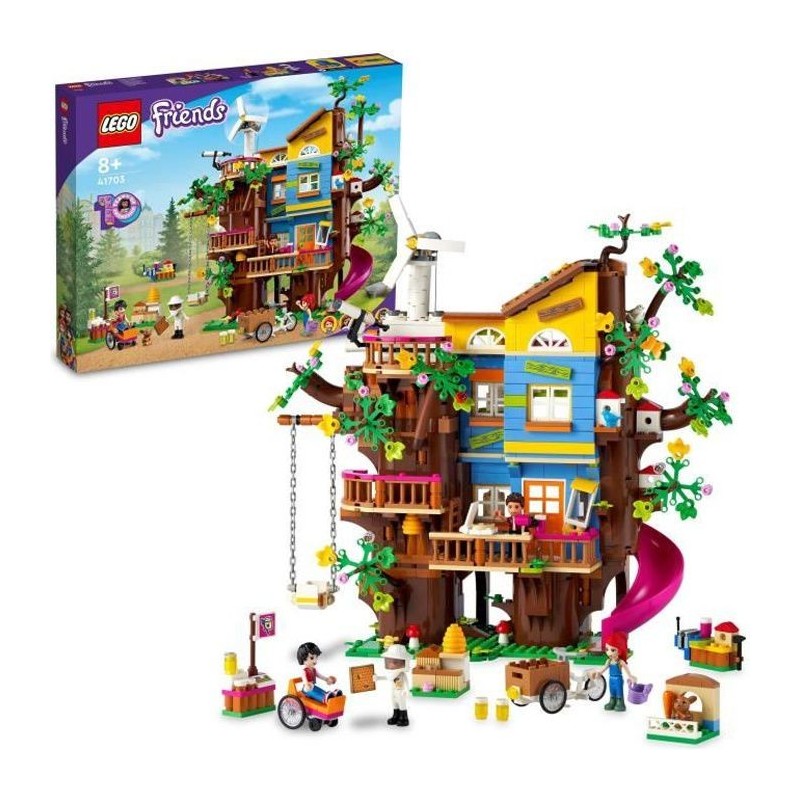 LEGO Friends 41703 La Cabane de l'Amitié dans l'Arbre, Maison de Poupées, Jouet Enfants 8 Ans, Grande Maison LEGO, Mini-poupé