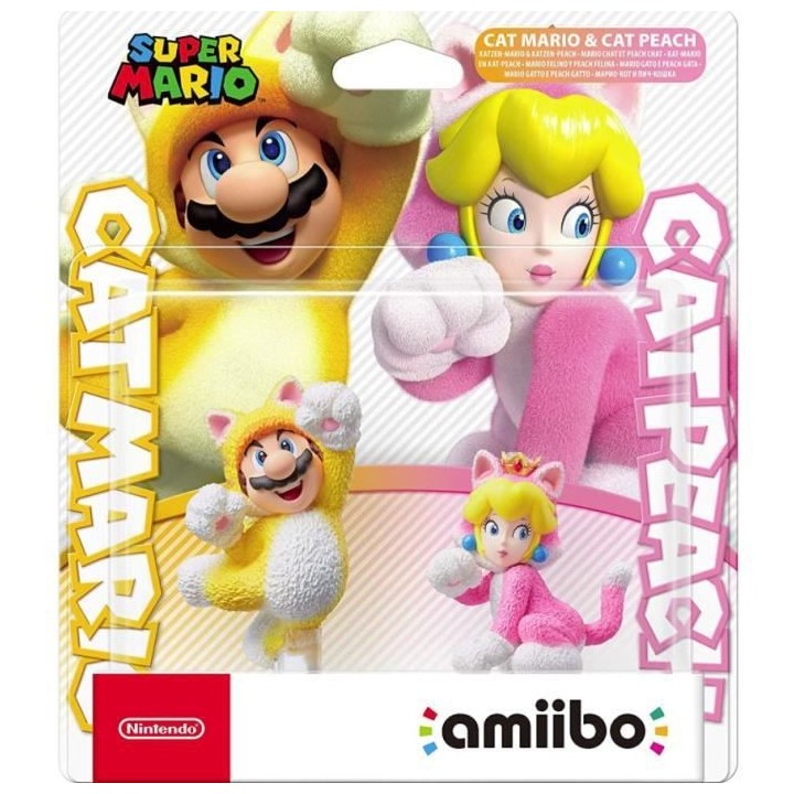 Amiibo - Mario Chat et Peach Chat