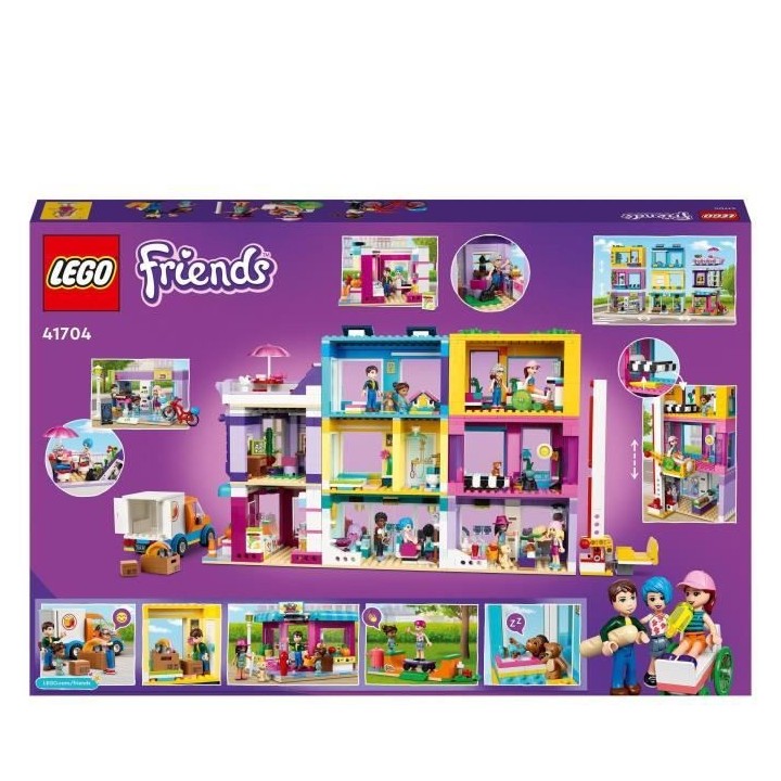 LEGO 41704 Friends L'Immeuble de La Grand-Rue, Maison de Poupée Heart