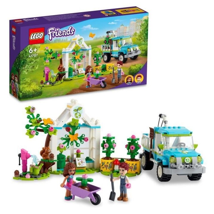 LEGO 41707 Friends Le Camion Planteur d'Arbres, Jouet de Construction