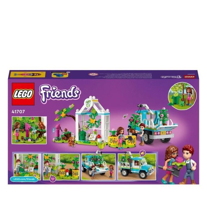 LEGO 41707 Friends Le Camion Planteur d'Arbres, Jouet de Construction