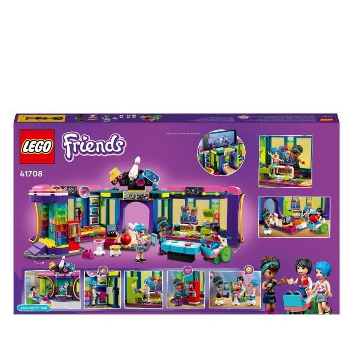 LEGO Friends 41708 La Salle d'Arcade Roller Disco, Jouet, Mini-poupée