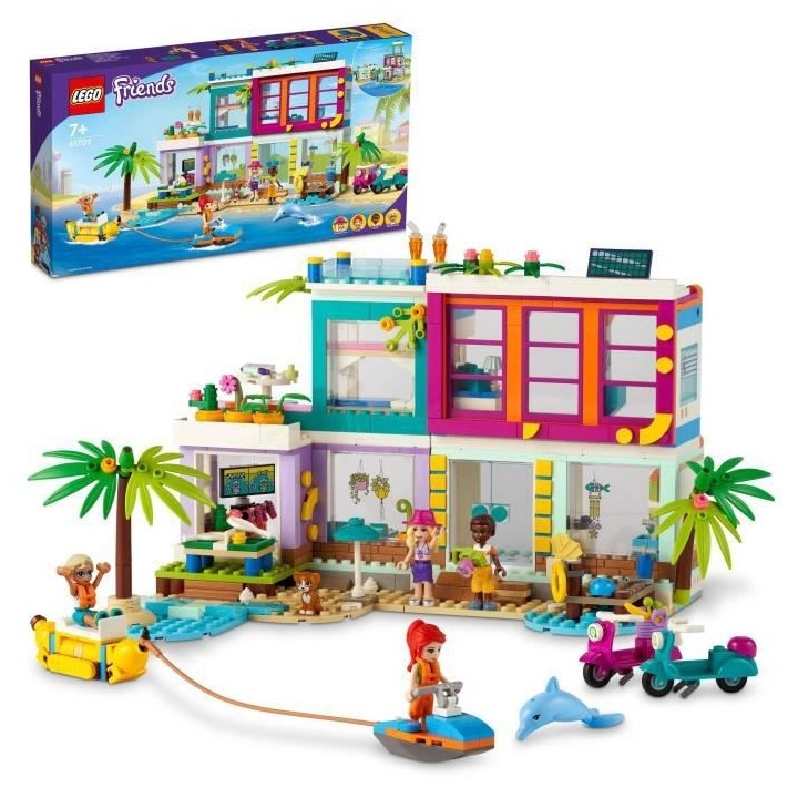 LEGO 41709 Friends La Maison De Vacances Sur La Plage Été 2022, Avec