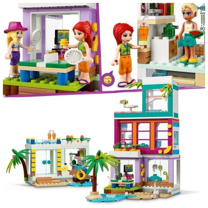 LEGO 41709 Friends La Maison De Vacances Sur La Plage Été 2022, Avec