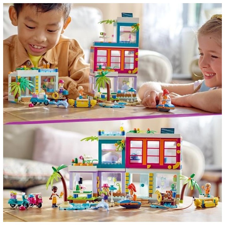 LEGO 41709 Friends La Maison De Vacances Sur La Plage Été 2022, Avec