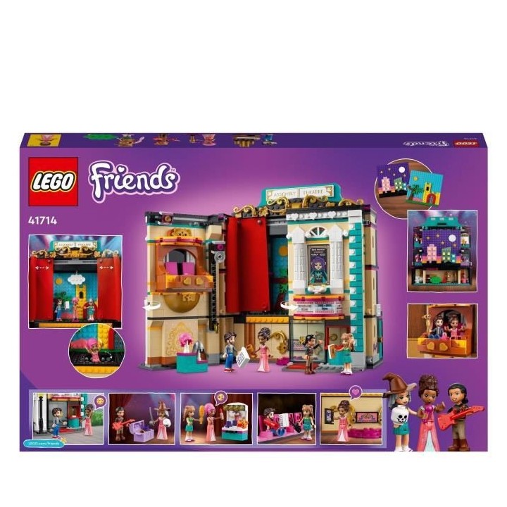 LEGO Friends 41714 L'École de Théâtre d'Andréa, Jeu Créatif, Fill