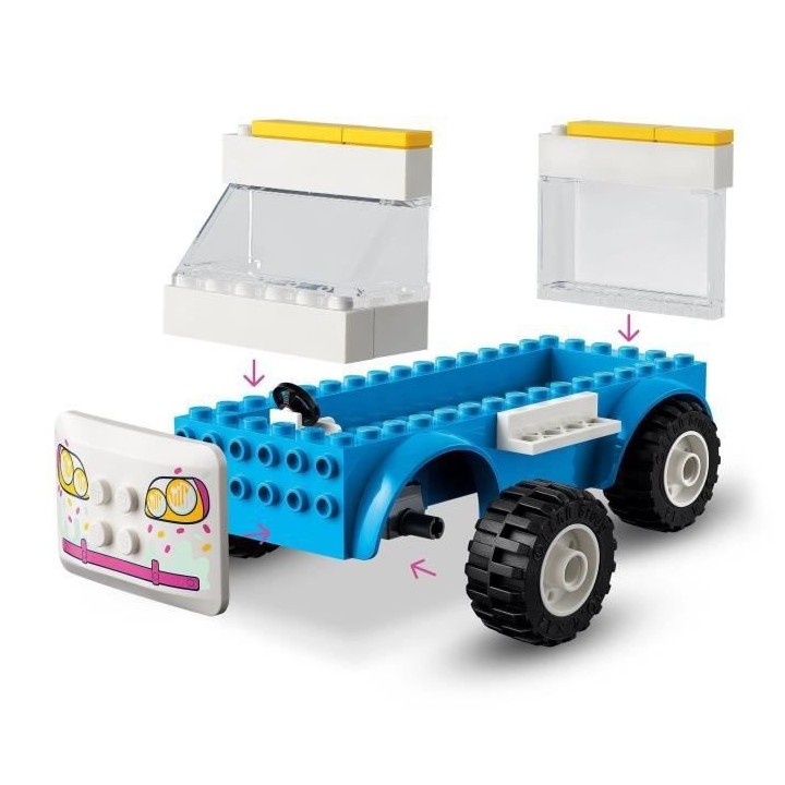 LEGO 41715 Friends Le Camion de Glaces, Jouet a Construire avec Figuri