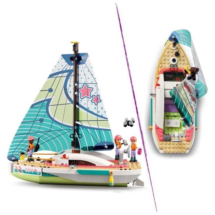 LEGO Friends 41716 L'Aventure en Mer de Stéphanie, Jouet de Bateau av