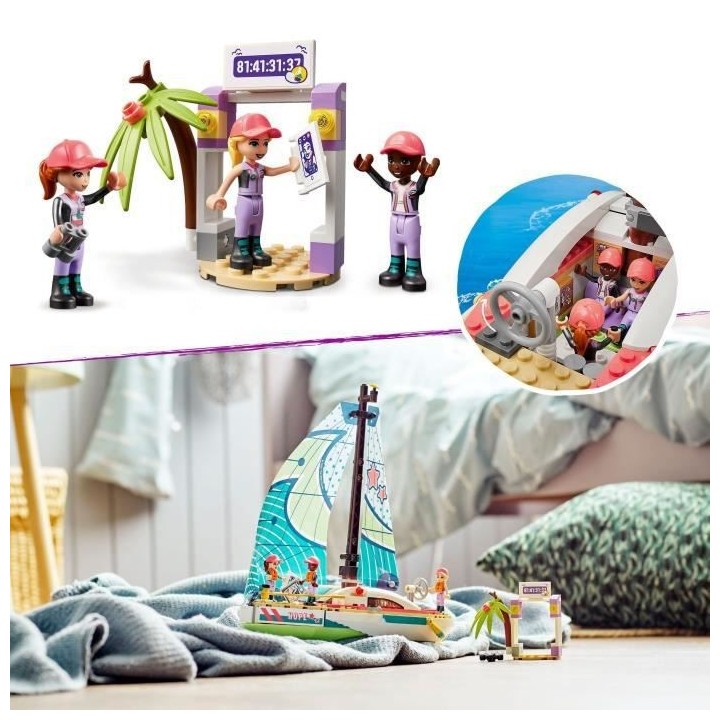 LEGO Friends 41716 L'Aventure en Mer de Stéphanie, Jouet de Bateau av
