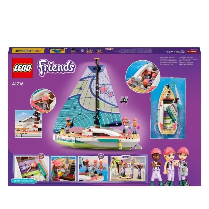 LEGO Friends 41716 L'Aventure en Mer de Stéphanie, Jouet de Bateau av