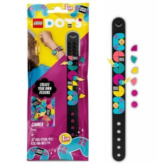 LEGO 41943 DOTS Bracelet Gamer avec Porte-Bonheur, Kit de Création de