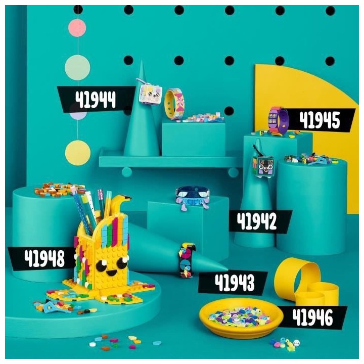 LEGO 41943 DOTS Bracelet Gamer avec Porte-Bonheur, Kit de Création de