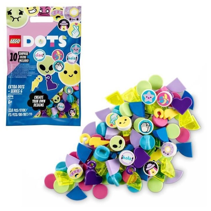 LEGO 41946 DOTS Tuiles de Décoration - Série 6, Set d'Artisanat pour