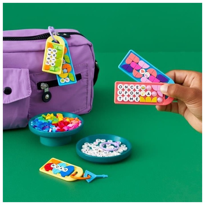 LEGO 41949 DOTS La Méga-Boîte De Porte-Clés - Messages, Lot de 5 É