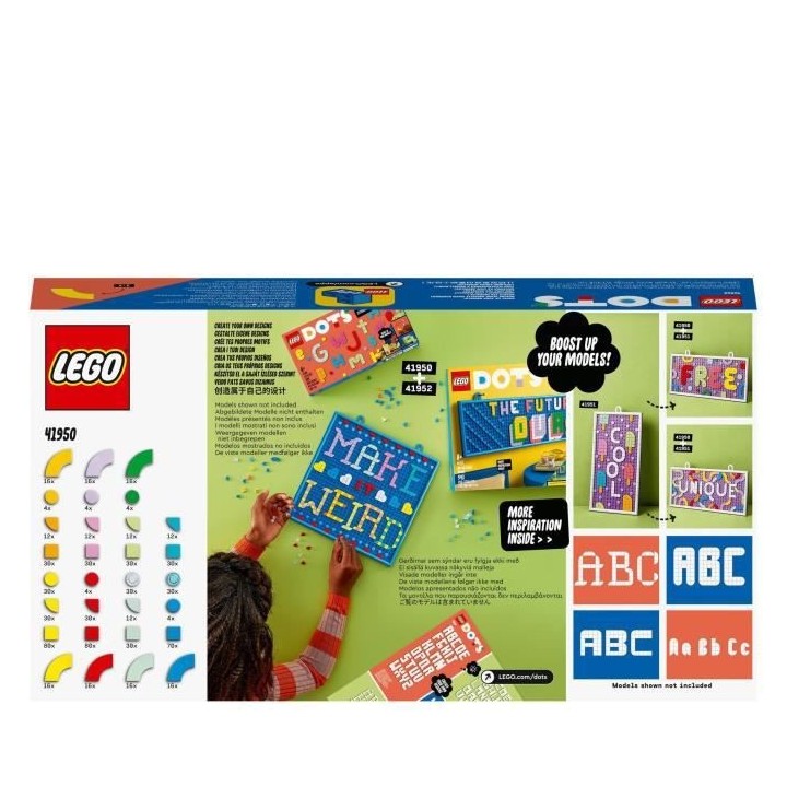 LEGO 41950 DOTS Lots d'Extra DOTS - Lettres, Pieces Pour Tableaux a Me