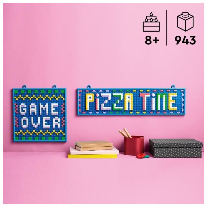 LEGO 41952 DOTS Le Grand Tableau a Message Personnalisable, Tableau d'