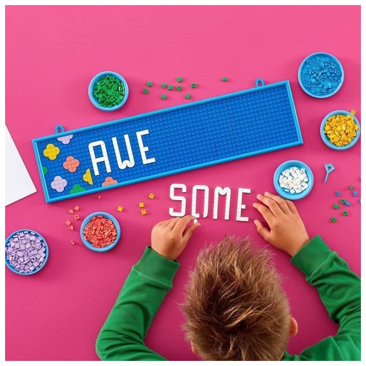 LEGO 41952 DOTS Le Grand Tableau a Message Personnalisable, Tableau d'
