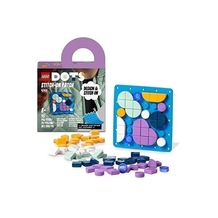 LEGO 41955 DOTS Plaque a Coudre, Loisir Manuelle DIY, Badge Personnali