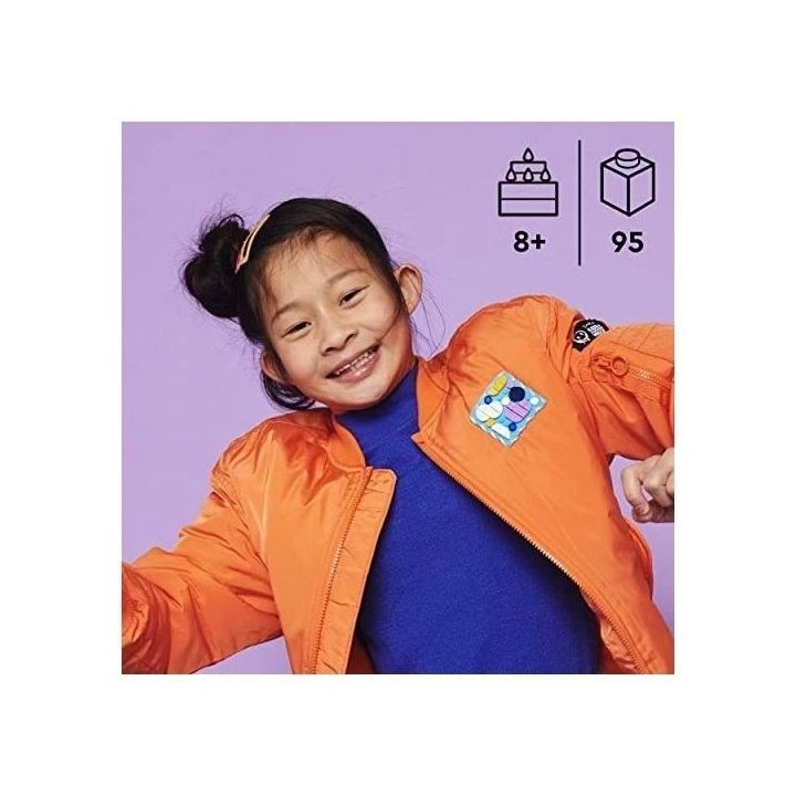 LEGO 41955 DOTS Plaque a Coudre, Loisir Manuelle DIY, Badge Personnali
