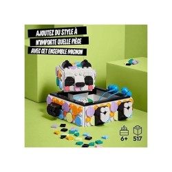 LEGO 41959 DOTS Le Vide-poche Panda, Jouet avec Boîte de Rangement et Décoration pour Chambre ou Bureau d'Enfants des 6 ans