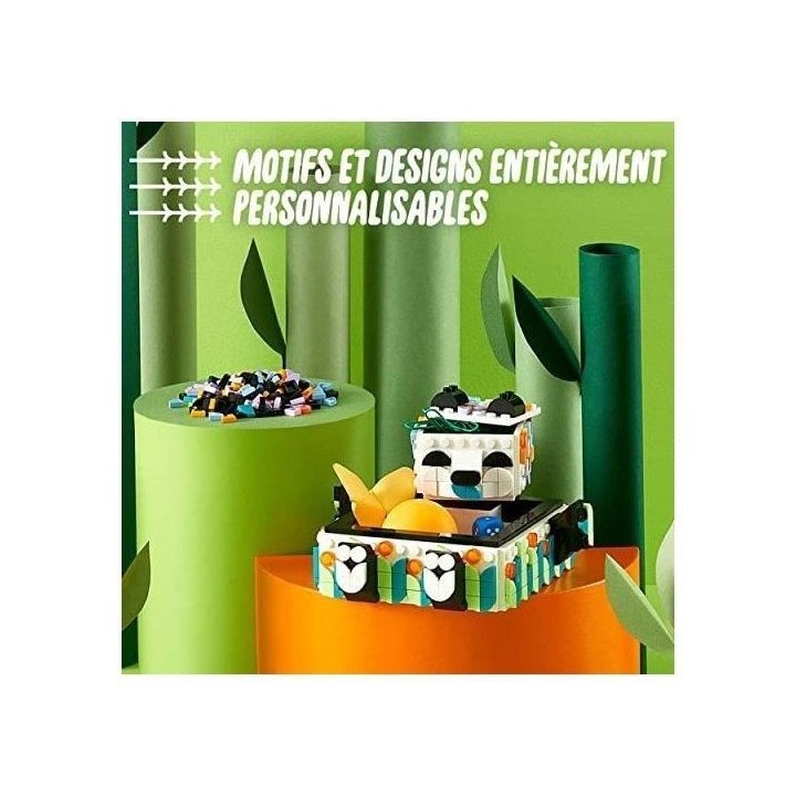 LEGO 41959 DOTS Le Vide-poche Panda, Jouet avec Boîte de Rangement et