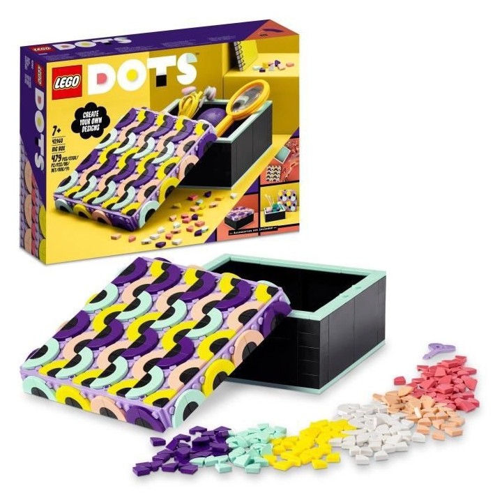LEGO 41960 DOTS La Grande Boîte, Activité Manuelle pour Créer un Es