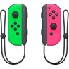 Manettes Joy-Con Vert Néon / Rose Néon pour Console Switch